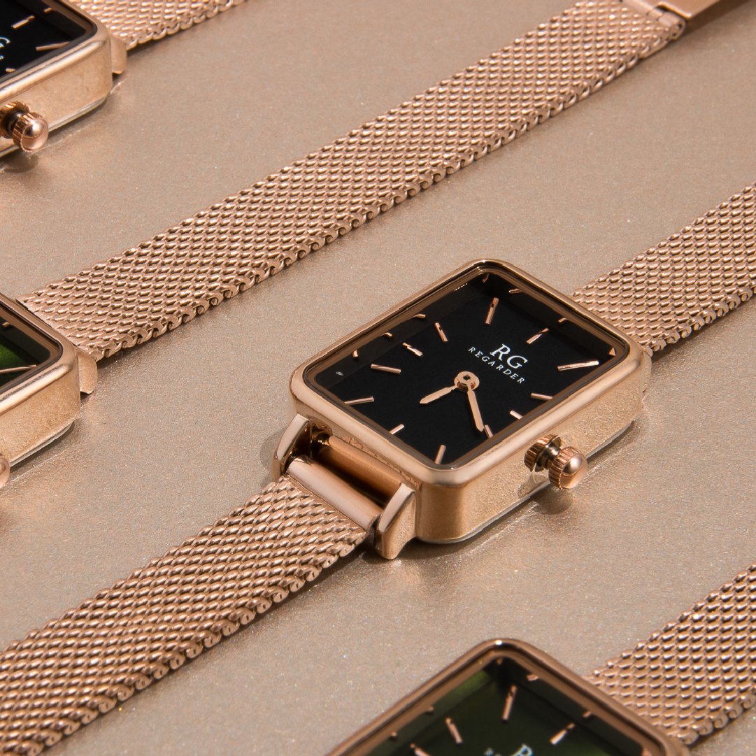 ¿Cómo ajustar la correa de malla prensada REGARDER – Colección Square?