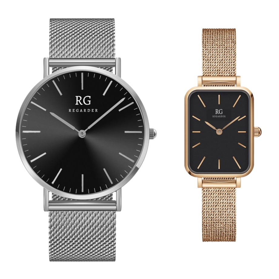 SET LUXURY PLATA ESTERLINA + SQUARE ISLA DE ORO