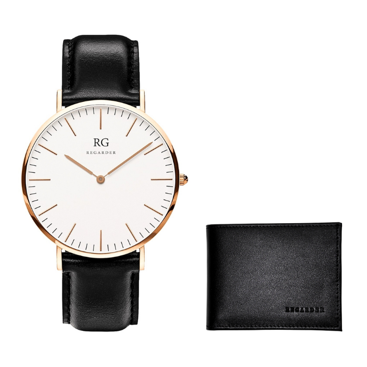 SET CLASSIC PERLA NEGRA + BILLETERA