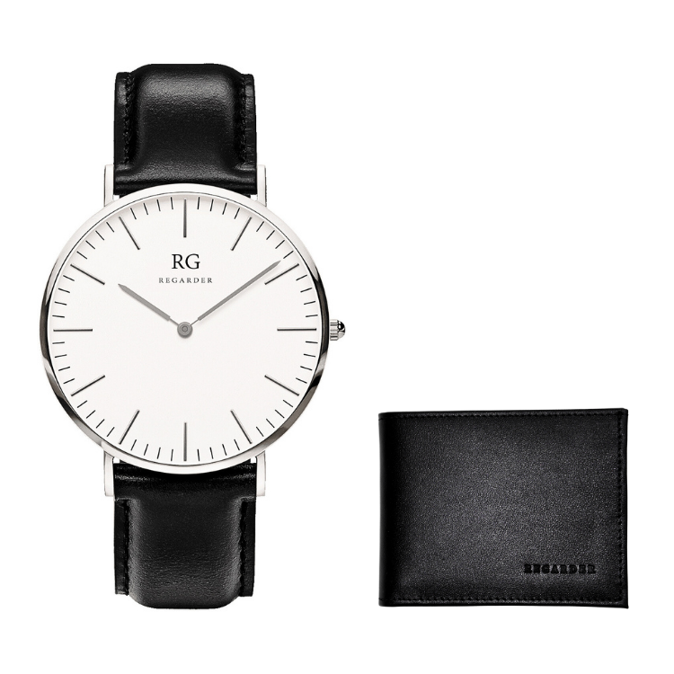 SET CLASSIC PERLA NEGRA + BILLETERA